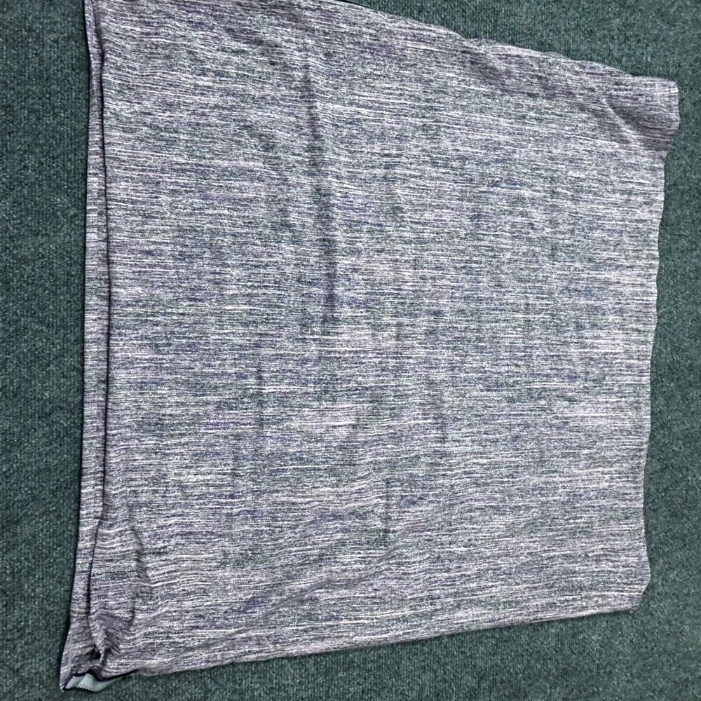 Lululemon Vinyasa Scarf Purple Grey Space Dye Heathered Snap Wrap Accessory